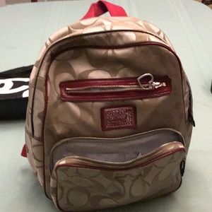 Coach backpack purse